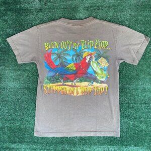 Vintage Y2K Margaritaville Parrot Shirt Myrtle Beach Drunk Tee